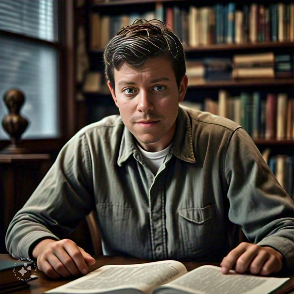 Me looking bewildered while reading